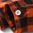 thumbnail image 6 of Toddler Boys Long Sleeve Autumn Spring Bow Tie Shirt Tops Coat Outwear Clothes Plaid, 6 of 7
