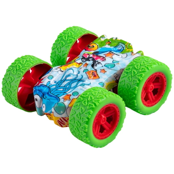 Juguetes Para Niño Coche de fricción de doble cara con potencia, antivuelco y resistente a impactos, ideal como regalo de cumpleaños para niños a partir de 3 años. Juguetes Para Bebe 1 Año