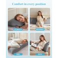 thumbnail image 4 of Almohada corporal YZ HOME 51 x 137 cm con espuma viscoelástica triturada, 4 of 6