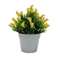thumbnail image 2 of Monstrate Planta elegante de bonsái para interior o exterior, bajo mantenimiento, fácil de limpiar, bonsái de plantas artificiales Decoración amarillo, 2 of 6