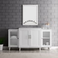 thumbnail image 3 of Walker Edison Parker Four-Door Tiered White Sideboard, 3 of 8