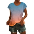 thumbnail image 2 of mfyjkho Tops Para Hacer Ejercicio, Blusa Informal De Manga Corta Con Cuello Redondo Para Mujer, Blusa Con Estampado De Dulces Tops Para Hacer Ejercicio Para Mujer M, 2 of 6