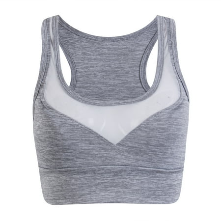 

Carolilly Women’s s Seamless Racerback Fitness Tanks Casual Yoga Padded Sports Bra Stretch Workout Top