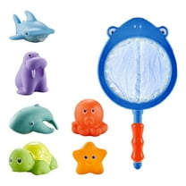 Bath Toys for Toddlers 1-3, Cute Ocean Animal Bath Toys for 1 2 Year Old Boy Girl Gifts, Water Pool Toys for Baby Toddler Toys Age 1-4, Infant Bathtub Toys, Blue