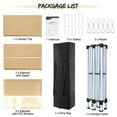 thumbnail image 6 of 10' x 20' Pop up Canopy Instant Heavy Duty Tent Outdoor Market Canopy with 6 Removable Sidewalls and Carry Bag, Khaki, 6 of 12