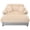 Champagne, variant on 65" W Oversized Faux Fur Upholstered Chaise Lounge with 2 Matching Pillow, Champagne
