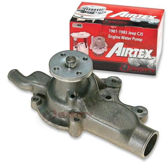 Airtex Engine Water Pump compatible with Jeep CJ5 4.2L L6 1981-1983