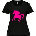 thumbnail image 3 of Inktastic Pink Unicorn Women's Plus Size T-Shirt, 3 of 5