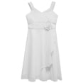 thumbnail image 3 of Manyakai Kids Flower Girl Wedding Dresses Sleveless Pageant Party Gowns A-Line Swing Summer Dress Ivory 12, 3 of 5