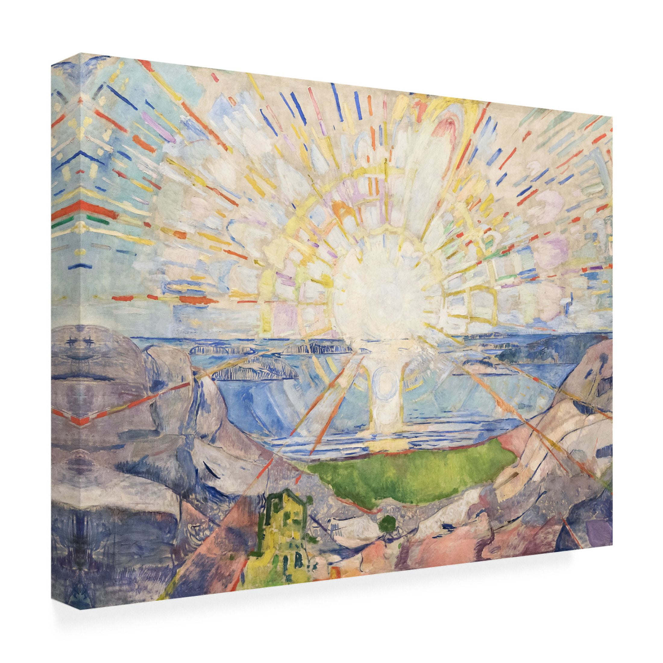 Trademark Fine Art Edvard Munch Munch Colorful Landscapes IV Canvas Wall Art