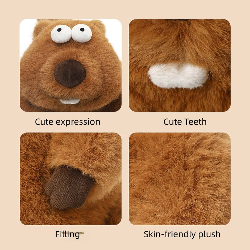 Viral Screaming Marmot Plush Toy - Ugly Cute Stuffed Animal with Soft Pillow, Squishy Cuddle Buddy for Kids & Teens