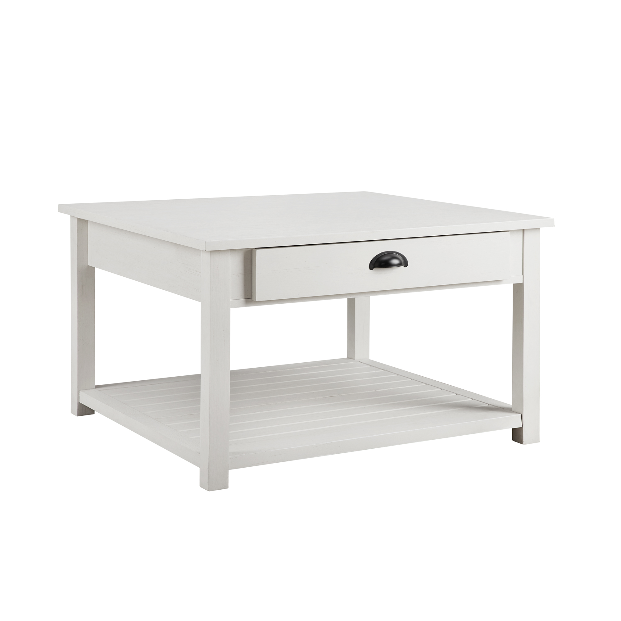 Manor Park 30 inch Square Country Coffee Table, Brushed White - image 8 of 10