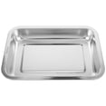 thumbnail image 1 of Stainless Steel Cat Litter Box Large Metal Litter Tray Household Metal Litter Pan, 1 of 8