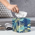 thumbnail image 6 of Picia Hawaiian Style Pattern Tissue Box Cover,PVC Leather Square Holder,Tissue Box Holder with Magnetic Bottom,Facial Paper Organizer Dispenser-5.2"X5.2"X5.2", 6 of 8