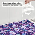 thumbnail image 5 of Vsdgher mushroom rainbow Skull cartoon Dish Drying Mat Super Absorbent Drying Mat Large Dish Drying Mats for Kitchen Counter Kitchen Drying Mat 24" x 18", 5 of 7