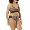 thumbnail image 5 of Juniors' Plus-Size Animal Instinct Bralette Bikini Top, 5 of 6