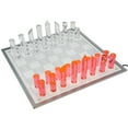 thumbnail image 2 of OnDisplay 3D Luxe Acrylic Fire & Ice LED Light Glowing Chess Set, 2 of 7