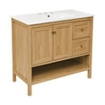 thumbnail image 4 of Swiss Madison SM-BV241-3 Chateau 36" Free Standing Single Basin Vanity Set - Golden Oak /, 4 of 6