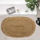 thumbnail image 5 of Alfombra Chardin Home tejida a mano en yute natural trenzado, 45 x 75 cm, ovalada, 5 of 7