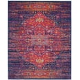 thumbnail image 2 of SAFAVIEH Evoke Westley Bordered Area Rug, Blue/Fuchsia, 8' x 10', 2 of 9
