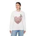 thumbnail image 4 of Floral Heart Sweatshirt, Floral Love Sweatshirt, Valentine's Day Sweatshirt, Heart Floral Sweatshirt, 4 of 55