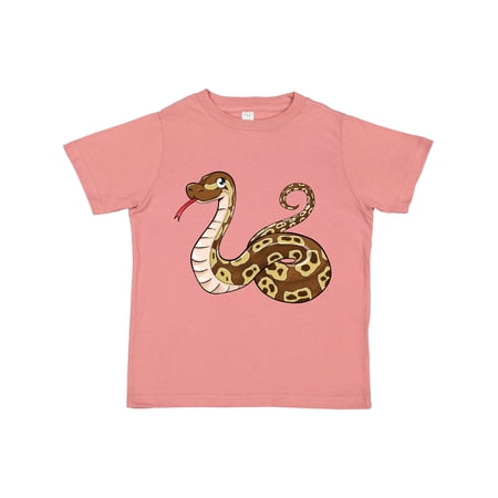 

Inktastic Cute and Cuddly Ball Python Snake Gift Toddler Boy or Toddler Girl T-Shirt