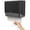 Black, variant on Interhasa Wall-Mounted Paper Holder & Dispenser, Black, 1 Pack with Installation Accessories