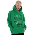 thumbnail image 3 of Christmas Make It Rain Dear Santa Unisex Plus Fleece Graphic Hoodie Brisco Brands 2X, 3 of 5