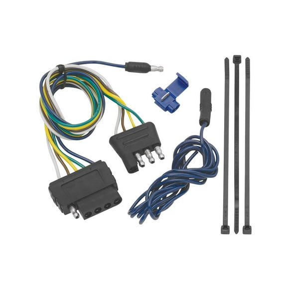 Tow Ready Adaptateur de Connecteur de Câblage de Remorque 20136 4 Plat à 5 Plat; Fil Conducteur de 18 Pouces