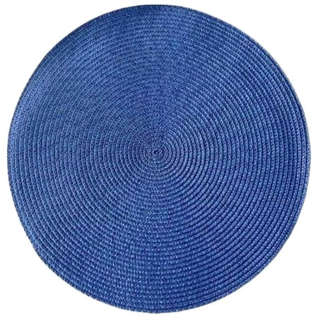 

Kaireo Placemat Woven Spiral Table Placemats 15 Inches Round Set of 4 Non Slip Dining & Kitchen Table Mats Placemat X4 Kitchen Mat Clearance Item