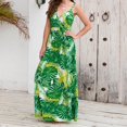 thumbnail image 1 of FcBaudy Camisole Sans Manches Robe Col en V, Robes d'Été pour Femmes, Robes Sans Manches Imprimées à Bretelles Longues Robe pour Femmes, 1 of 7