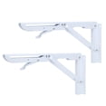 thumbnail image 5 of Soporte de estante de pared plegable para el hogar, soporte de ángulo de acero Triangular, 2 uds., 5 of 5