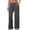 Dark Gray, variant on Womens Wide Leg Pants High Waist Drawstring Loose Casual Palazzo Trousers with Side Pockets Loungewear Street Joggers