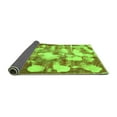 thumbnail image 2 of Ahgly Company Indoor Round Abstract Green Modern Area Rugs, 3' Round, 2 of 4