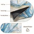 thumbnail image 6 of Round Rugs 5Ft, Blue Beach Coastal Round Area Rug Washable Indoor Throw Carpet, Summer Starfish Nautical Shell Soft Non Slip Circle Rug for Cabinet Bathroom Home Decor Aesthetic, 6 of 8