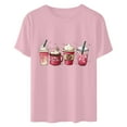 thumbnail image 4 of ICHUANYI Women's Summer Shirts Fashion Casual Crew Neck Short Sleeve Tops Valentine's Day Print T-shirt Cloth New Trending, 4 of 6