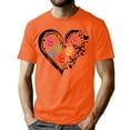 thumbnail image 4 of Zylanna Men's T-Shirts Tee, Short Sleeve Crew Neck Heart Print Summer Fashion Tops for Mens Black, 4 of 6