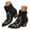 Black, variant on Cowboy Boots for Women Cowgirl Western Ankle Booties Pointed Toe Embroidered Country Riding Shoes