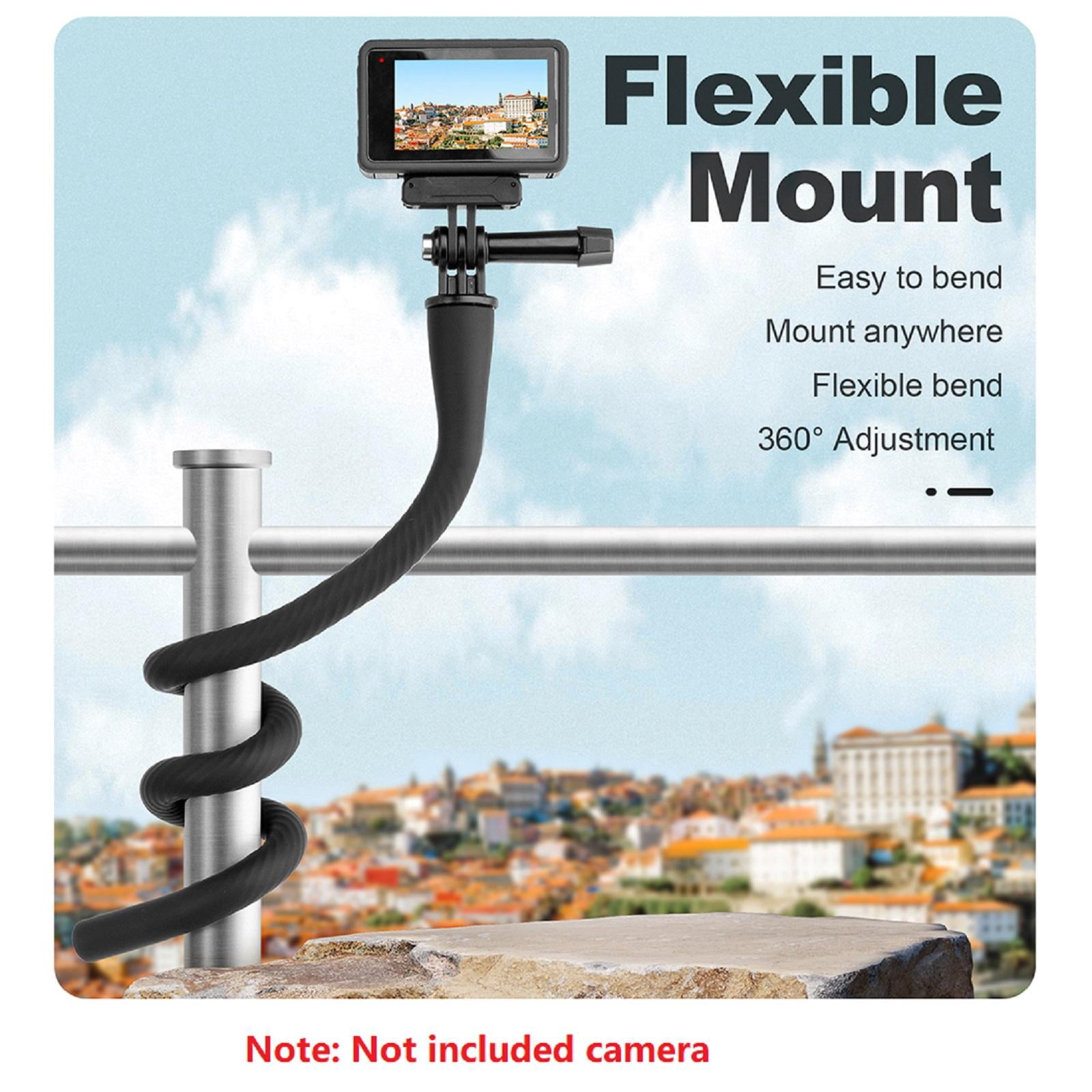 NATEFEMIN Flexible for Insta360 Mount Phone Clip Versatile Octopus Tripod Bendable Wrap Anywhere Travel Vlog Car Trips Fitness Shots