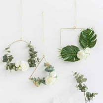 PAMINGONO Hanging DIY Wreath Wreath Frame Metal Flower Fixing Decoration for Craft Enthusiasts 1Pack