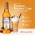 thumbnail image 4 of Jordan's Sugar Free Peanut Butter Cup Coffee Syrup, 25.4oz - Keto, Gluten Free, 4 of 4