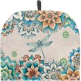 thumbnail image 1 of Dragonfly Mandala Tea Pots Cosy Cotton Breakfast Tea Pot Cover Kitchen Tea Pot Dust Cover with Elastic BandDrawstring Kettle Covers Home Family Decorative Accessories, 1 of 1