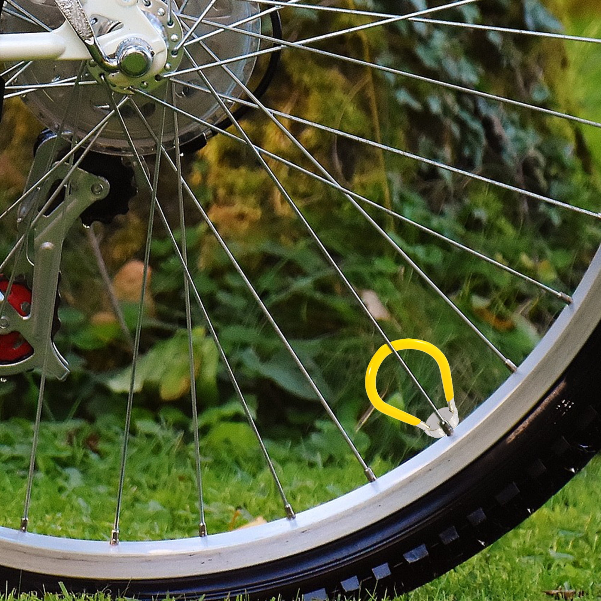Unique Bargains 2pcs 3.7mm Bicycle Spoke Wrench Bike Cycling Repair Tool Yellow
