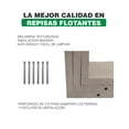 thumbnail image 3 of Set de 3 Repisas Flotantes estilo U 45 x 15 cm Teka Artico.330 Hanlob 3 Repisa Flotante Moderna, 3 of 6