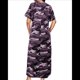 thumbnail image 3 of Vestido Camisero Informal de Verano para Mujer, Holgado, de Corta, Estilo Camuflaje, con Bolsillo Púrpura M, 3 of 8