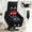 Black + Chenille + Fiber Foam and Polyester Fiber Pad, variant on Grey PU Single Motor Power Lift Recliner Chair with Massage and Heat for Elderly, Heavy Duty Motion Mechanism and One USB for Charging, Max Reclining Angle 155°