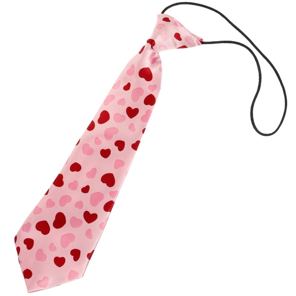 LOLIPPYY 1Pack Custom Mens Tie in Pink Polyester for Holiday with Suit Decor