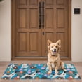 thumbnail image 4 of Dog with Pioneer Flower Door Rugs,Washable Non Slip Door Mats Indoor,Decorative Door Mats,Entry Mat Indoor for Entrance,Bedroom,Kitchen,Bathroom,16"x47", 4 of 6
