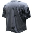 thumbnail image 3 of Women's Stadium Essentials  Charcoal Chicago Bulls Street Art Dark Crystal Washed Crop T-Shirt, 3 of 3