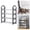 Black, variant on Dinmmgg Storage Rack 4 Tier Stainless Steel Shoe Rack Easy To Install And Space Saving Shoes Organizer Standing Shoes Rack With Sturdy Frame Shoe Rack For Closet Entryway Bedroom Floor Outdoor